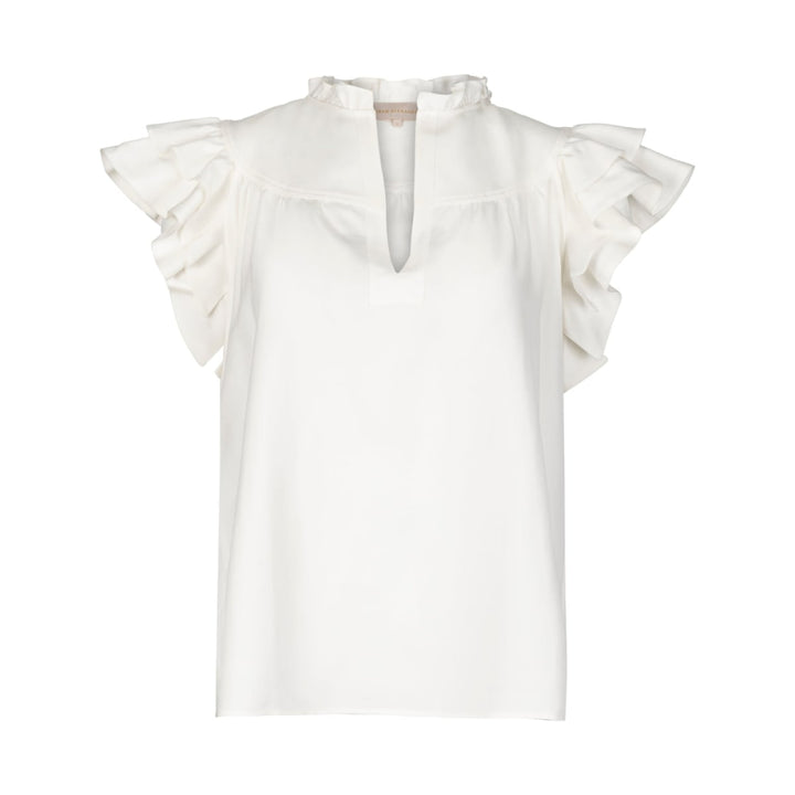 Flutter Sleeve - Tuberose - Blouse