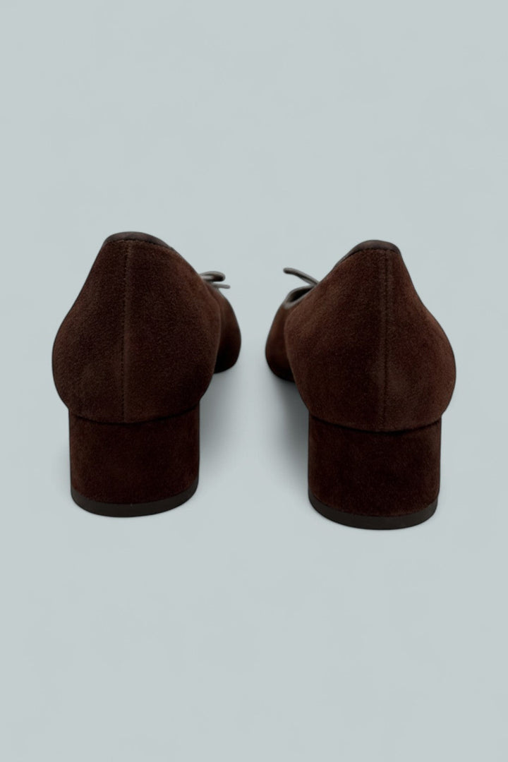 Terry Ballet Pump - Espresso Suede
