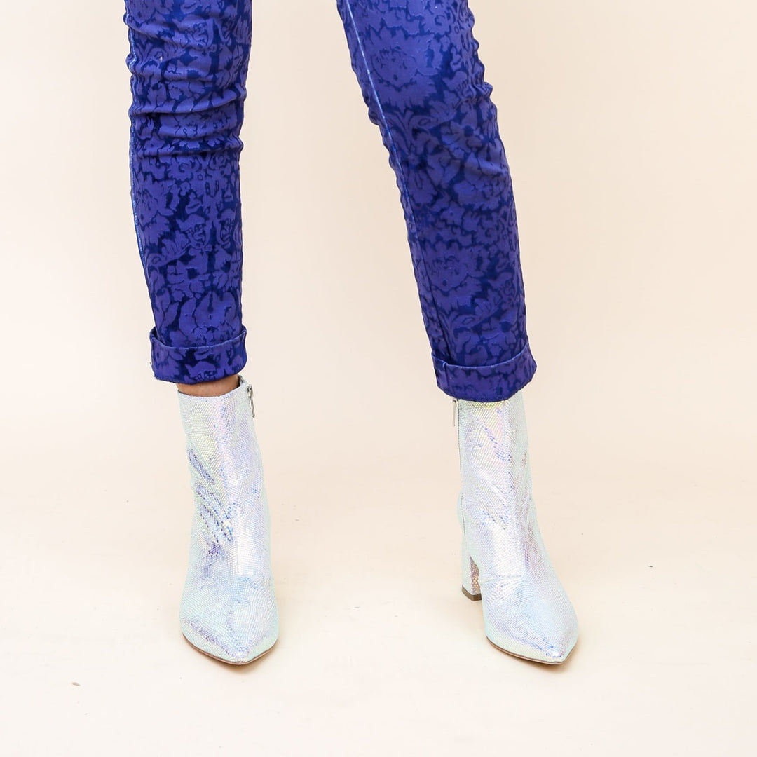Opal Snake Boot - Chrome