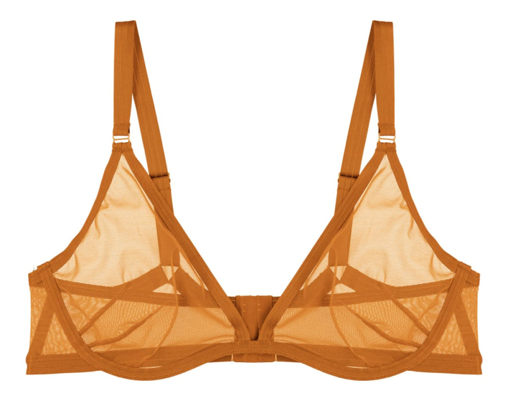 Follow Your Desires Plunge Bra - Mustard - Bra