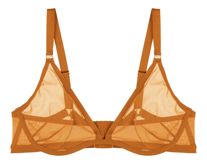 Follow Your Desires Plunge Bra - Mustard - Bra