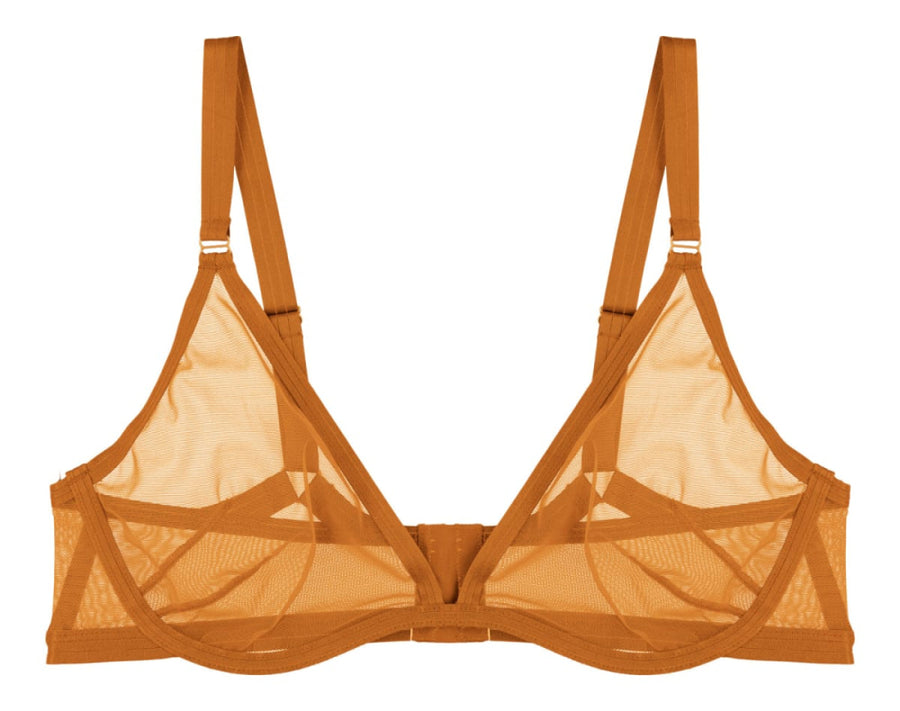 Follow Your Desires Plunge Bra - Mustard - Bra