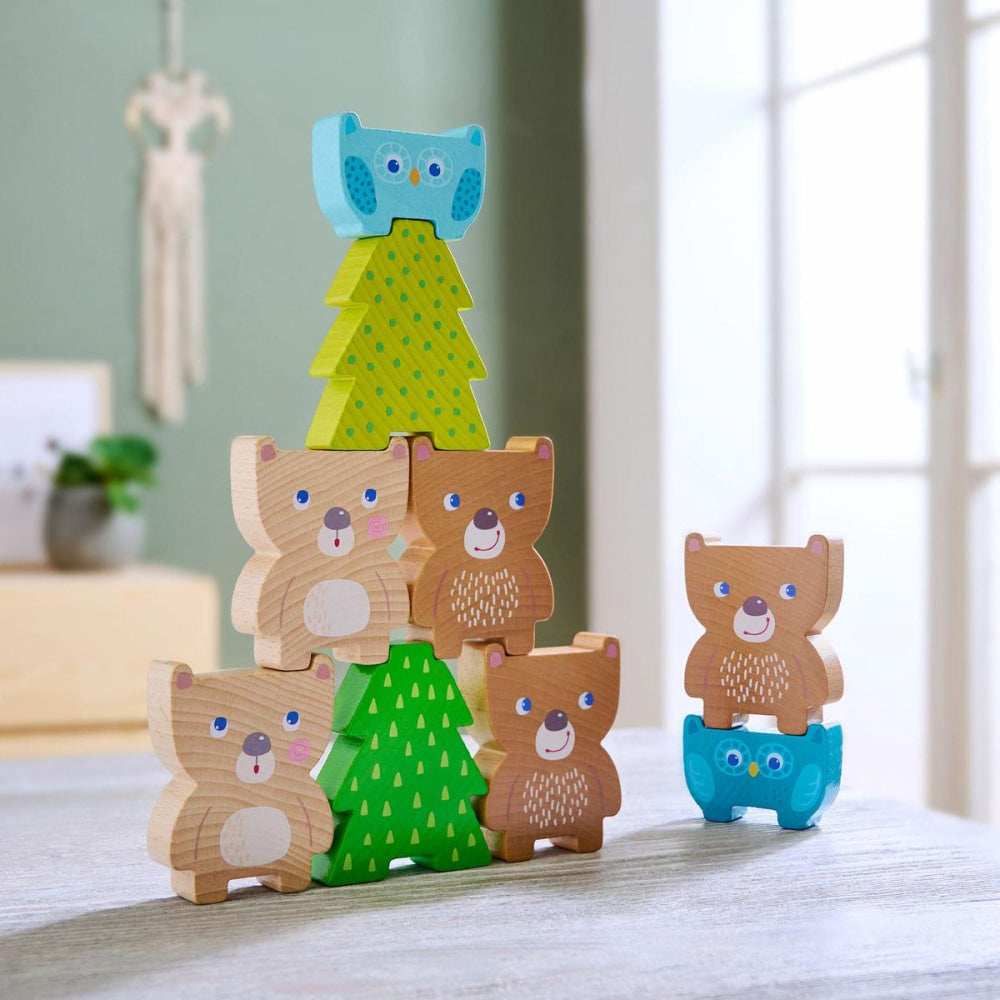 Forest Friends Stacking Toy - ’Wooden Toy - Baby Kids Kids Adult Baby’