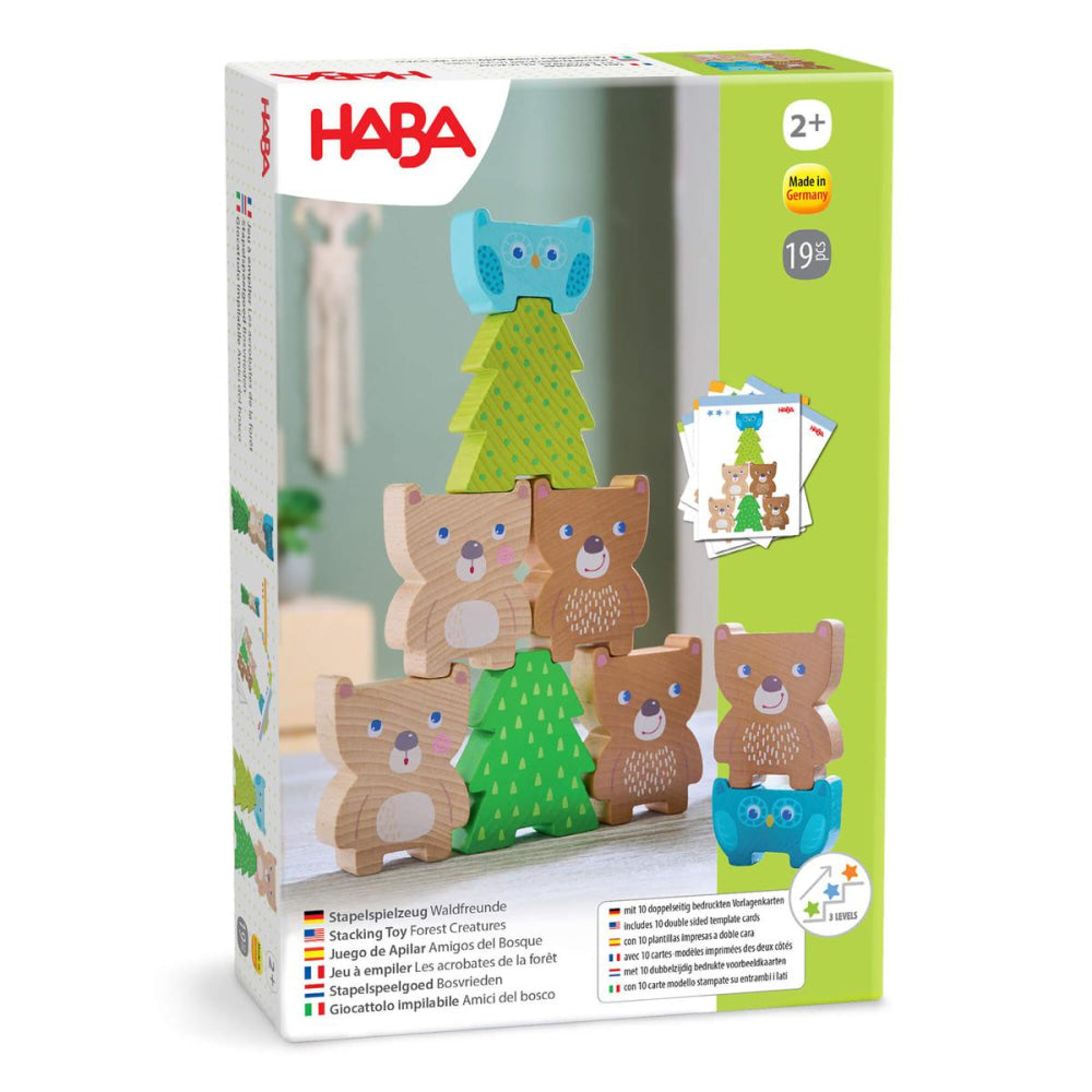 Forest Friends Stacking Toy - ’Wooden Toy - Baby Kids Kids Adult Baby’