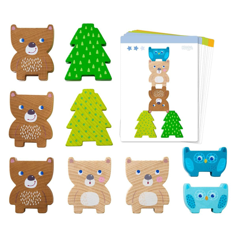 Forest Friends Stacking Toy - ’Wooden Toy - Baby Kids Kids Adult Baby’