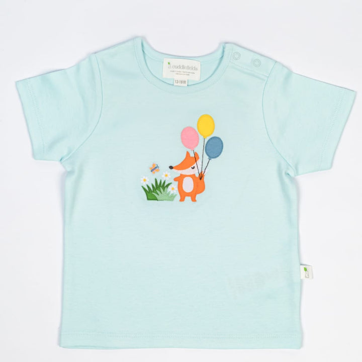 Foxie Interlock Shirt - Cornflower Blue - T-shirt