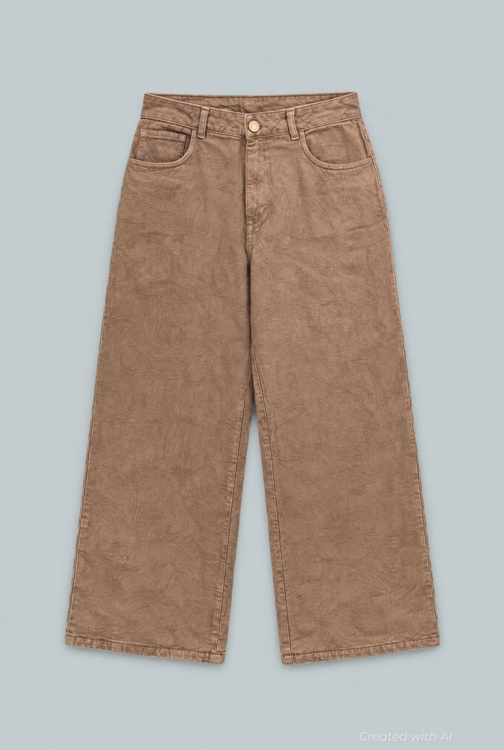 Francisca Pant Floral Denim - Mocha Denim Jaquard - S - Pants