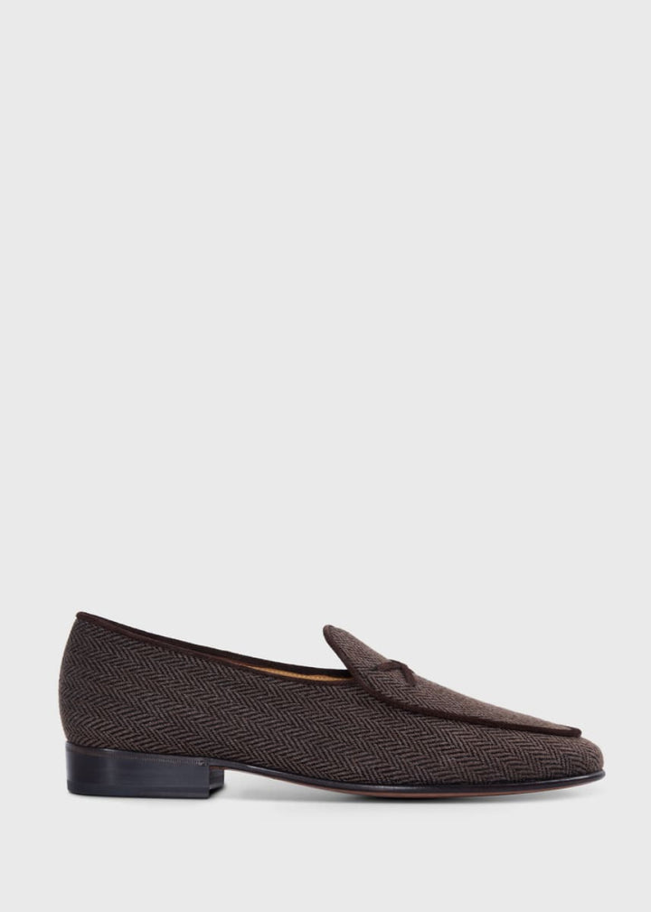 Francisco II Herringbone Loafer - Brown - Loafers