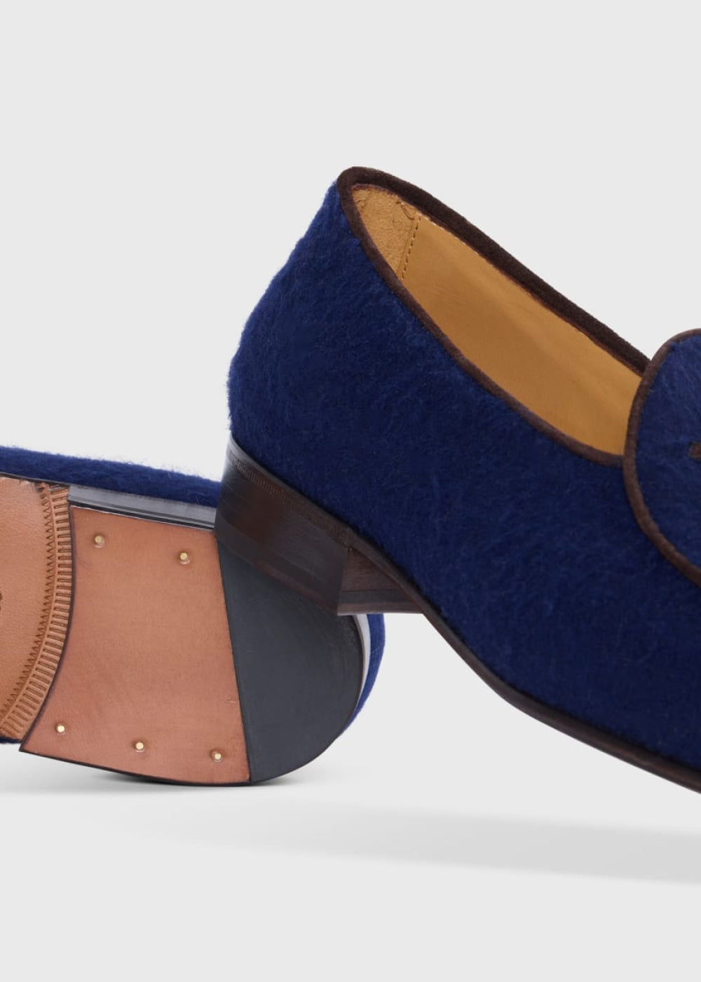 Francisco Ii Wool Loafer - Dark Blue - Loafers