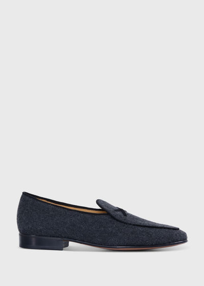 FRANCISCO II WOOL LOAFER - Dark Grey - Loafers