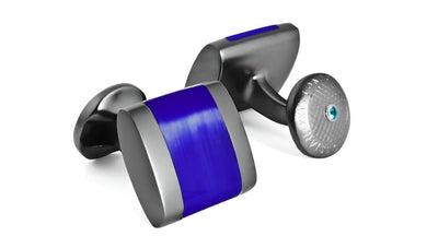 Freeway Cufflinks In Blue - Blue - One Size - Cufflinks