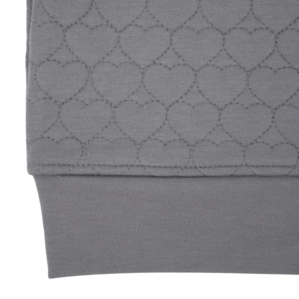 French Terry Hearts Jacket - Lunar Grey - Zip-up Sweatshirt