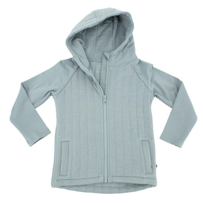 French Terry Hooded Jacket - Abyss Teal - Hoodie
