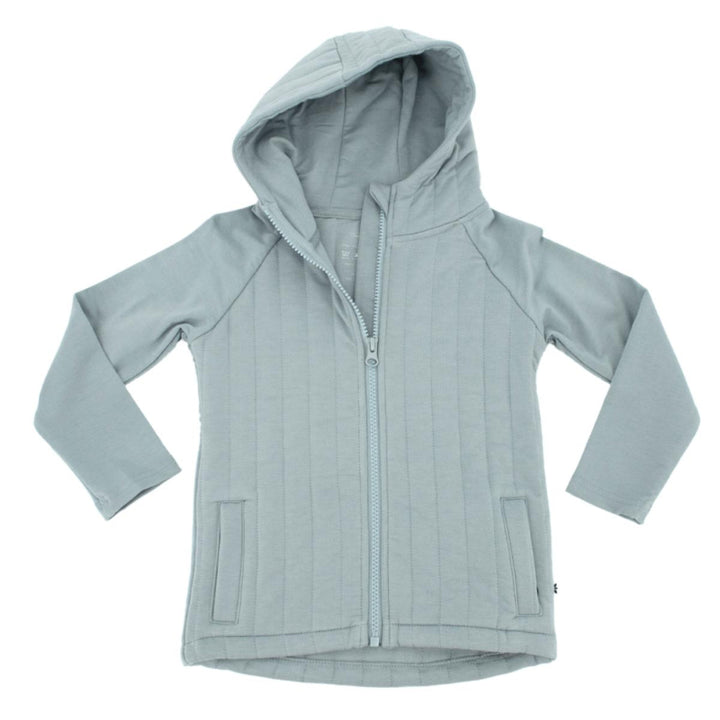 French Terry Hooded Jacket - Abyss Teal - Hoodie