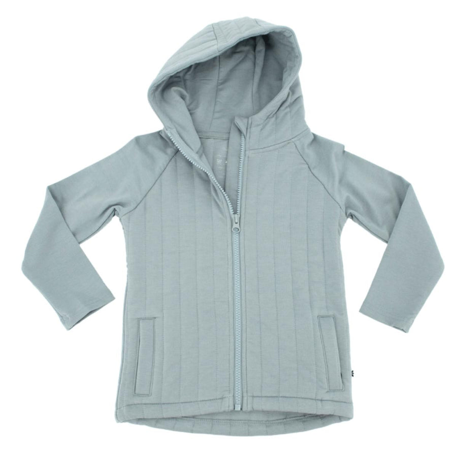 French Terry Hooded Jacket - Abyss Teal - Hoodie