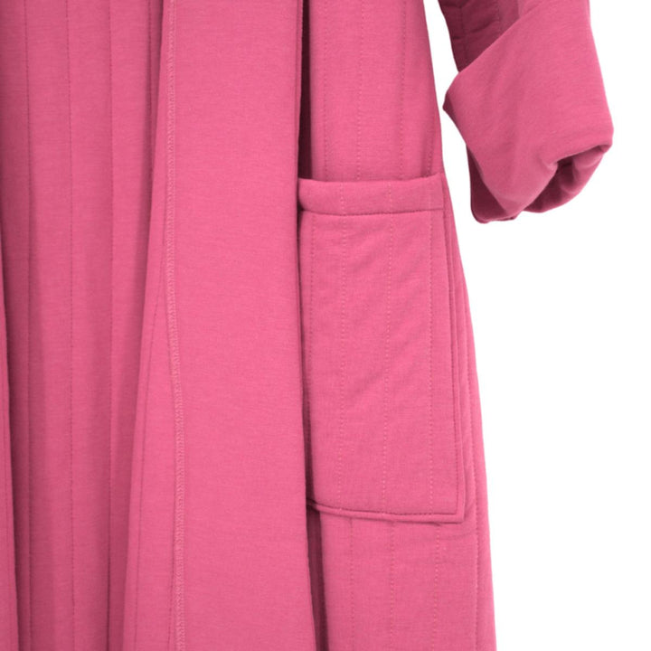French Terry Housecoat - Dusty Rose - OS - Robe