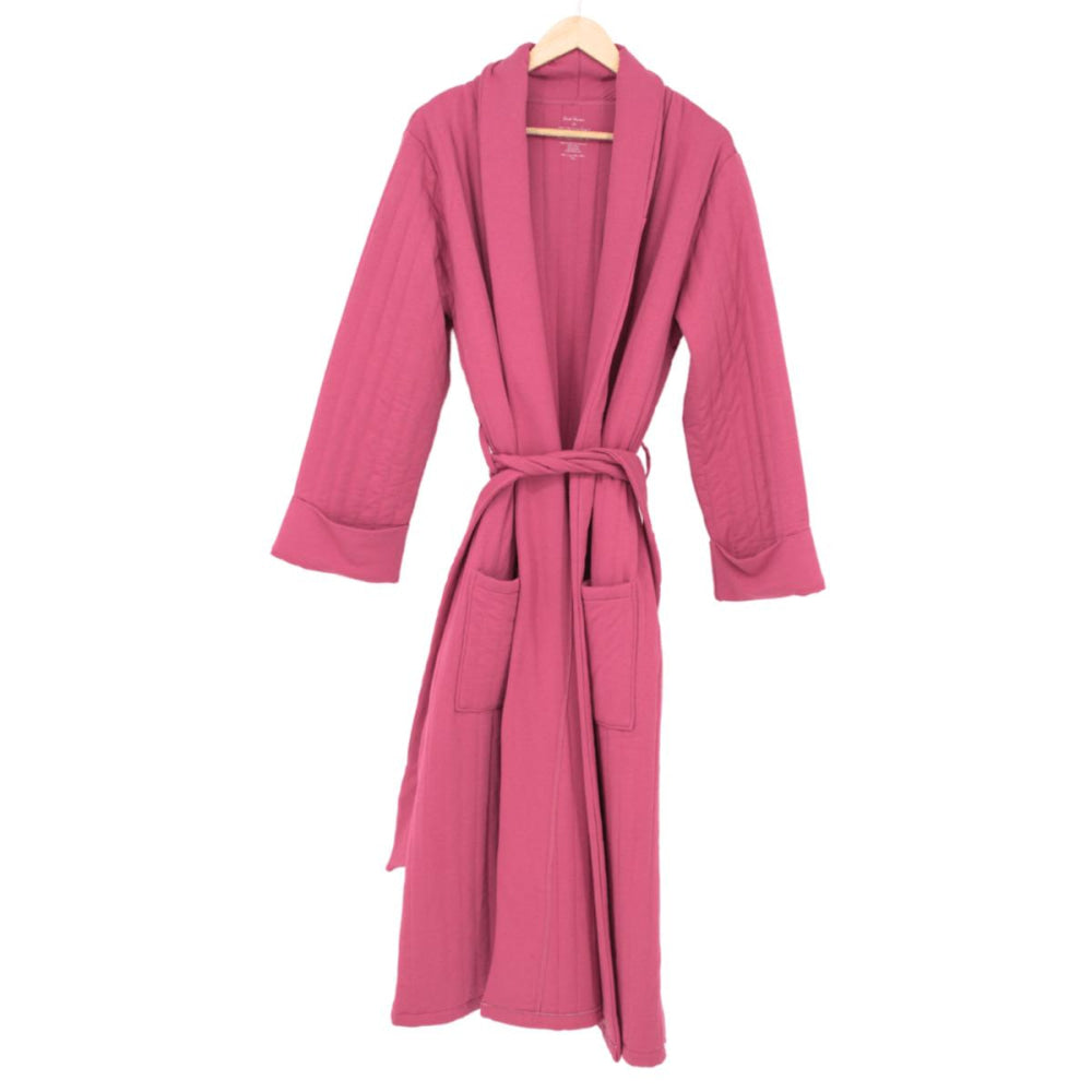 French Terry Housecoat - Dusty Rose - OS - Robe
