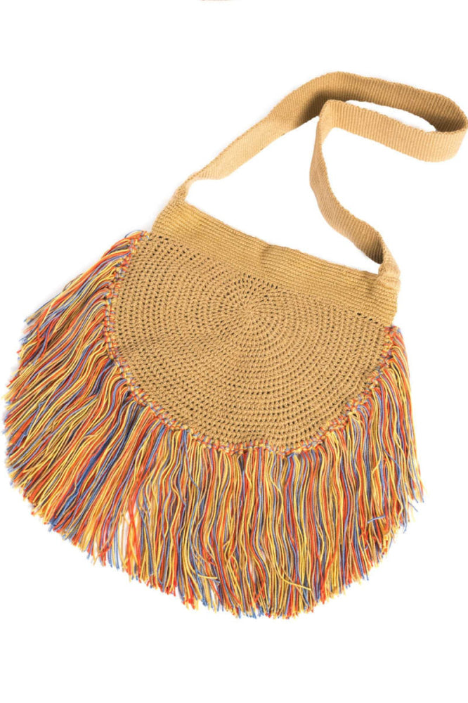 Fringe Colorful Boho Bag - One Size - Shoulder Bag