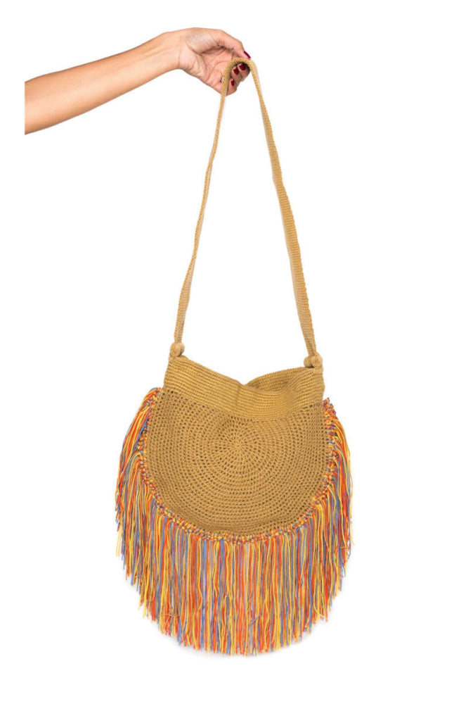 Fringe Colorful Boho Bag - One Size - Shoulder Bag