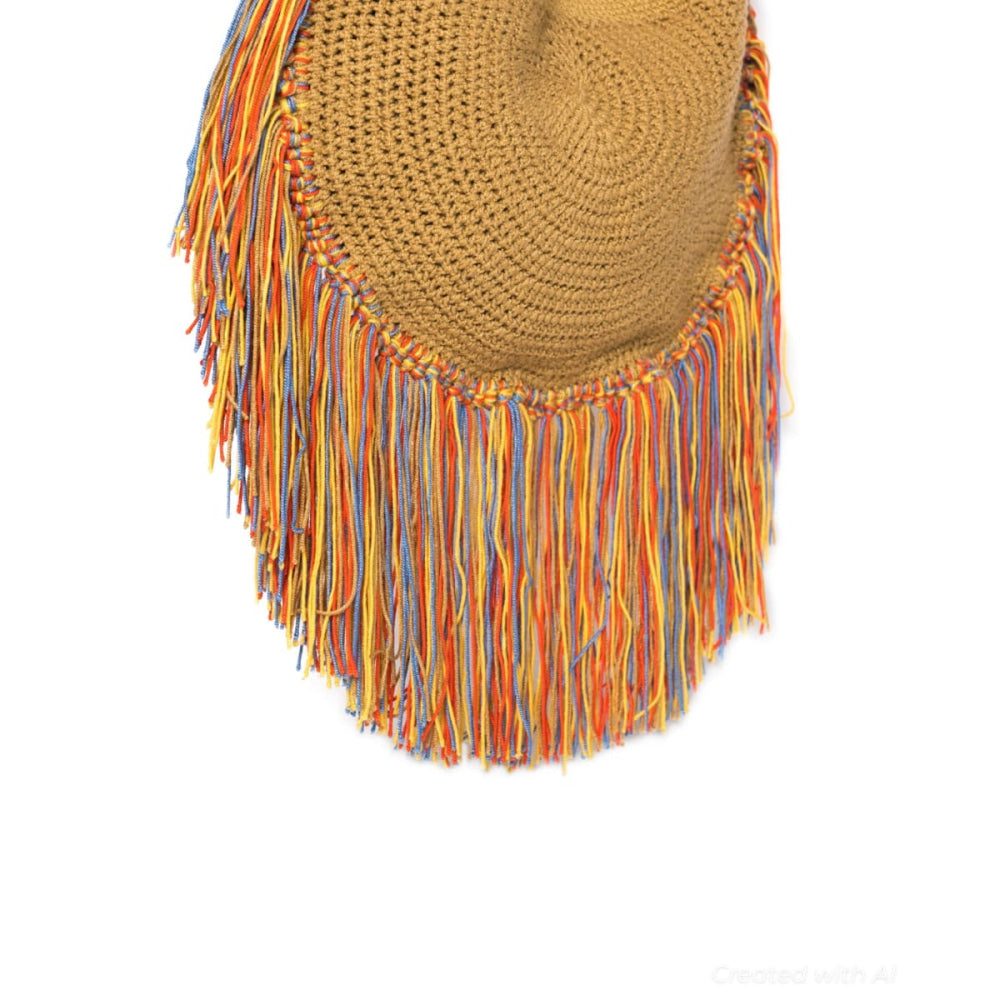 Fringe Colorful Boho Bag - One Size - Shoulder Bag