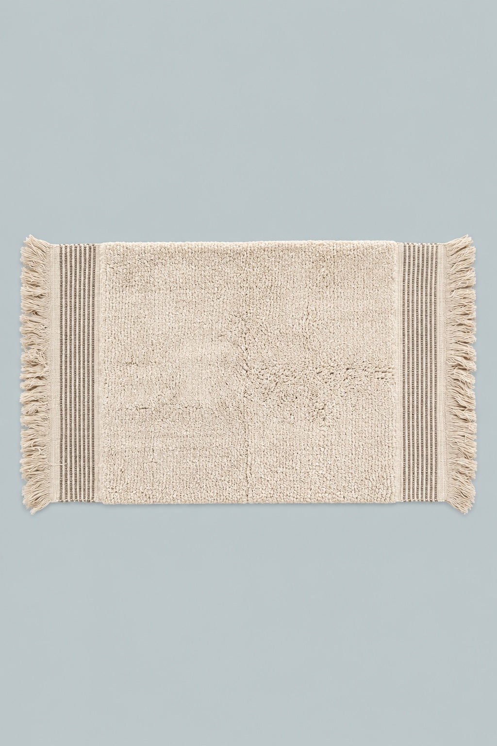 Fringe Bath Mat - Cream