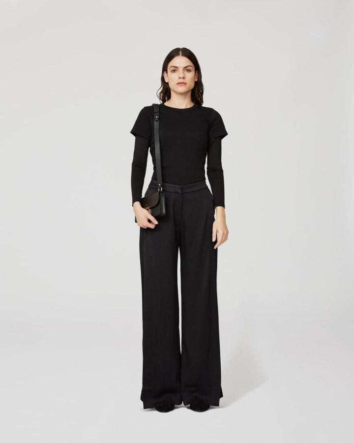 Front-flap Karla Pant - Black - Pants