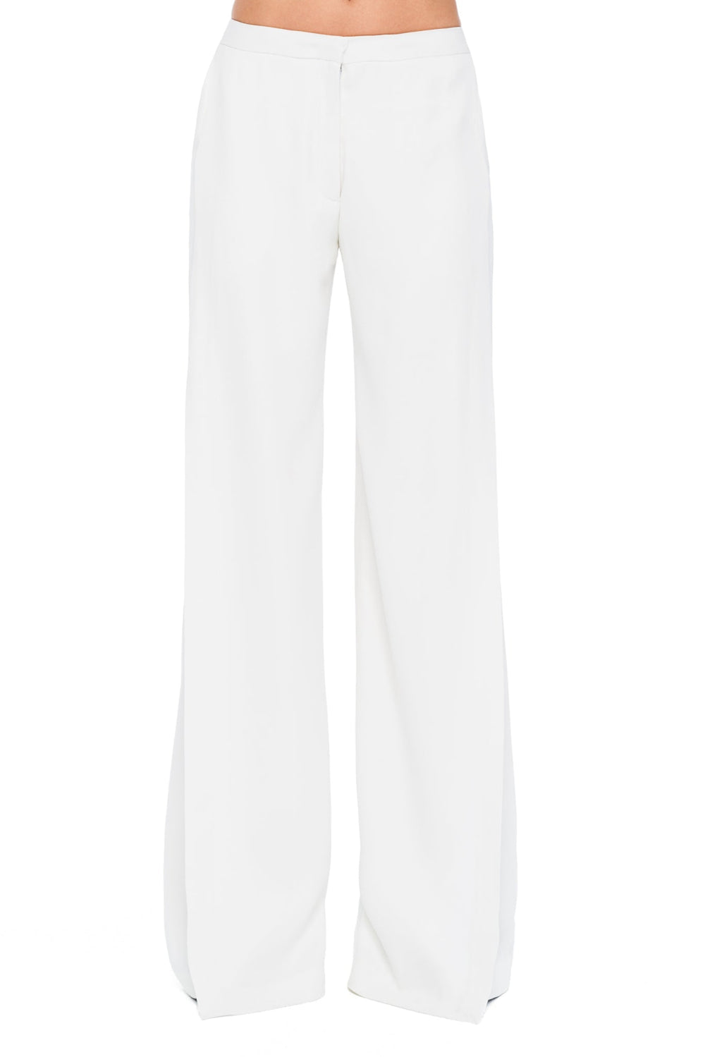 Front-flap Karla Pant - White - Pants