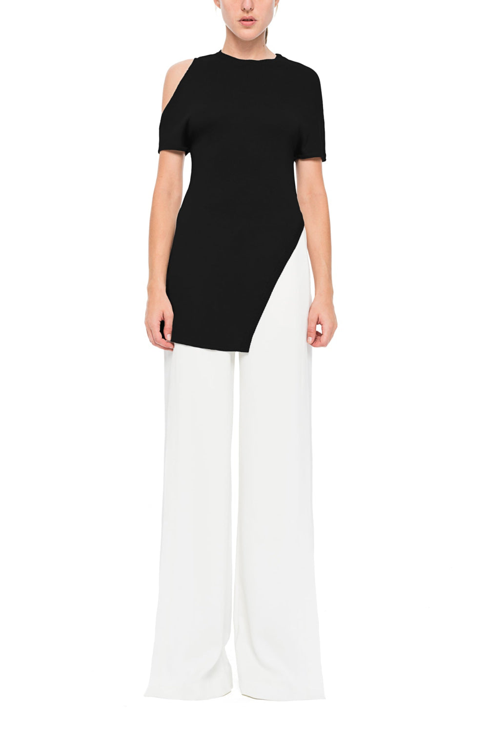 Front-flap Karla Pant - White - Pants