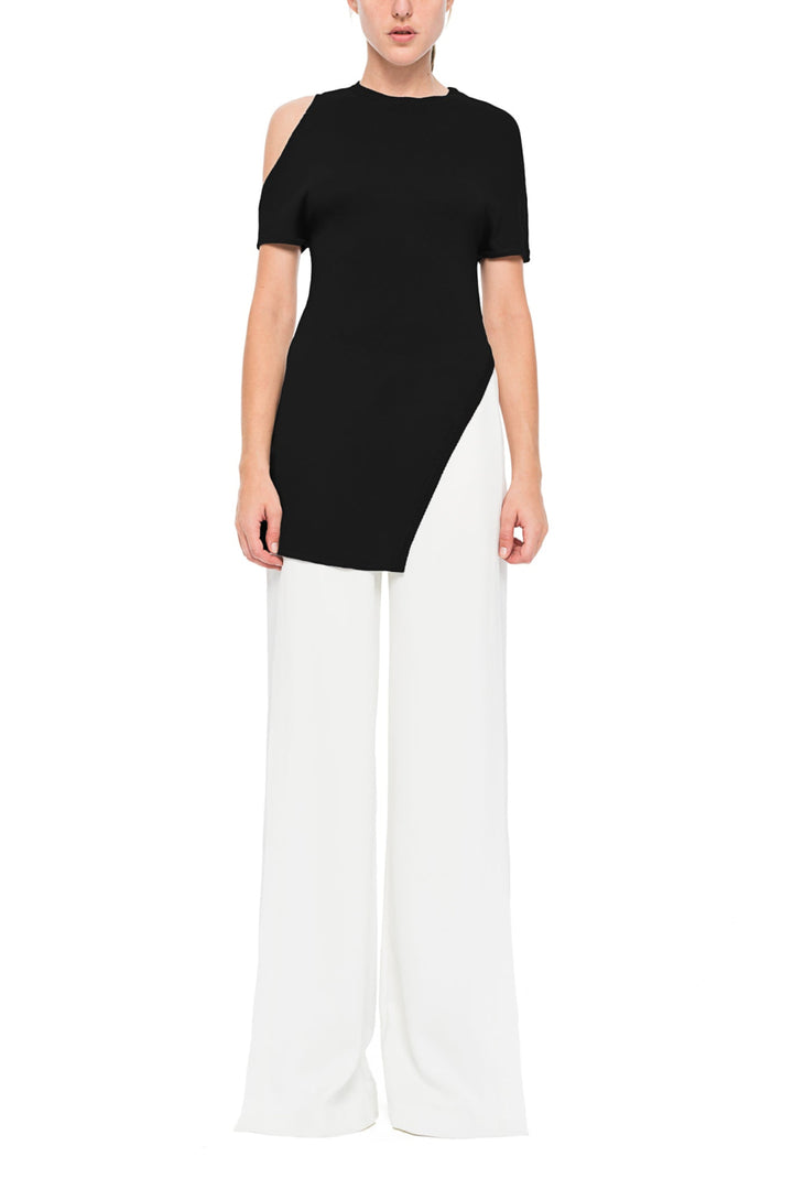 Front-flap Karla Pant - White - Pants