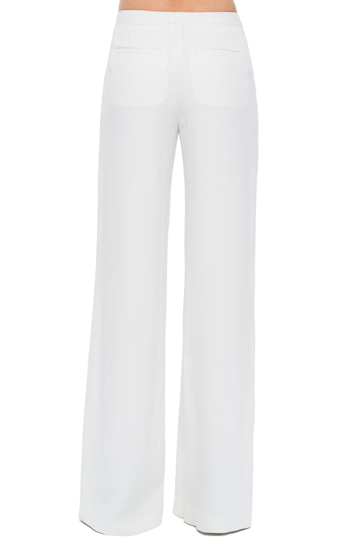 Front-flap Karla Pant - White - Pants