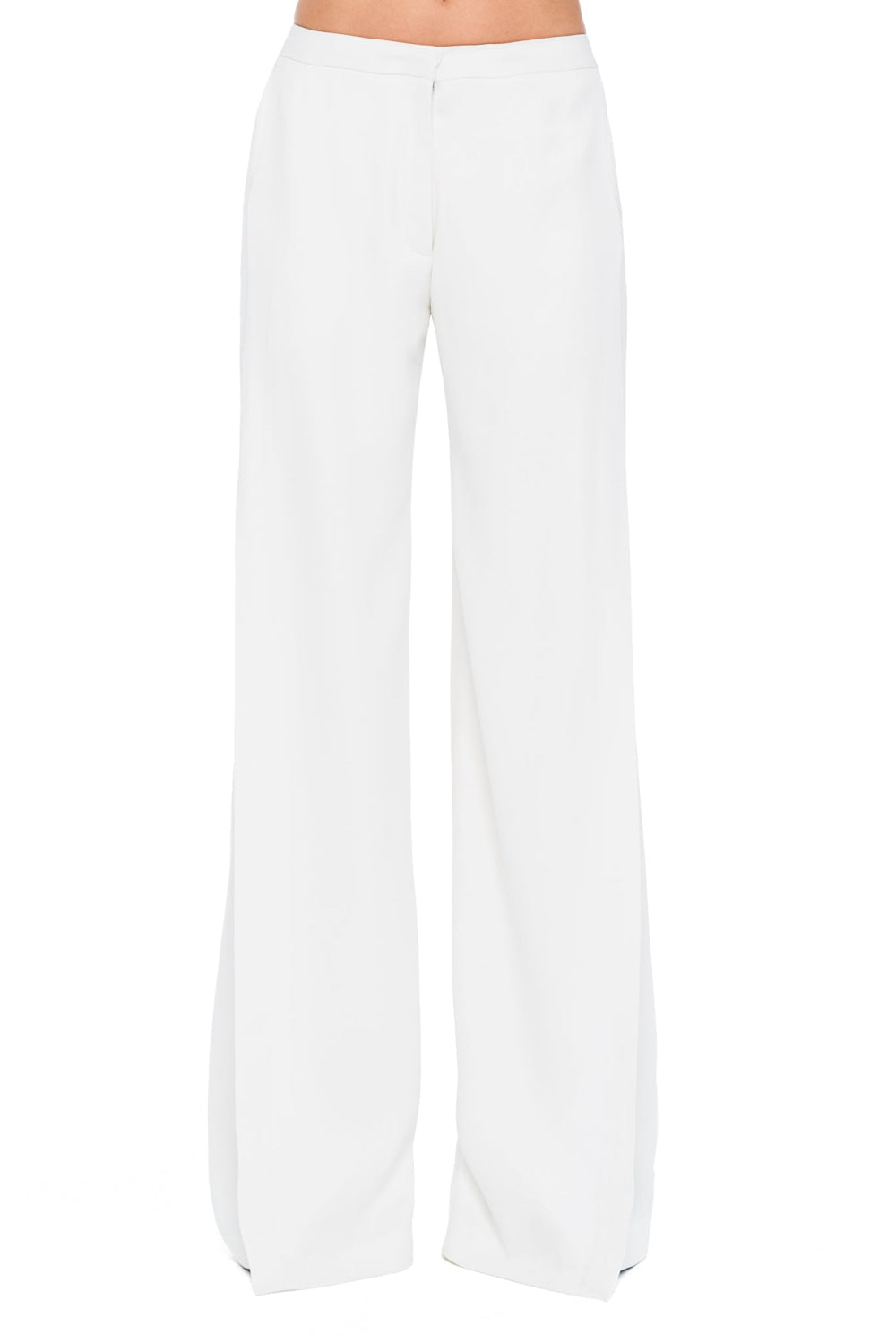 Front-flap Karla Pant - White - Pants