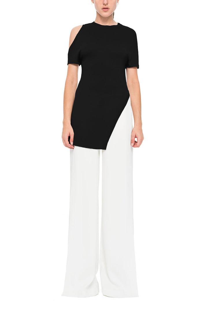 Front-flap Karla Pant - White - Pants