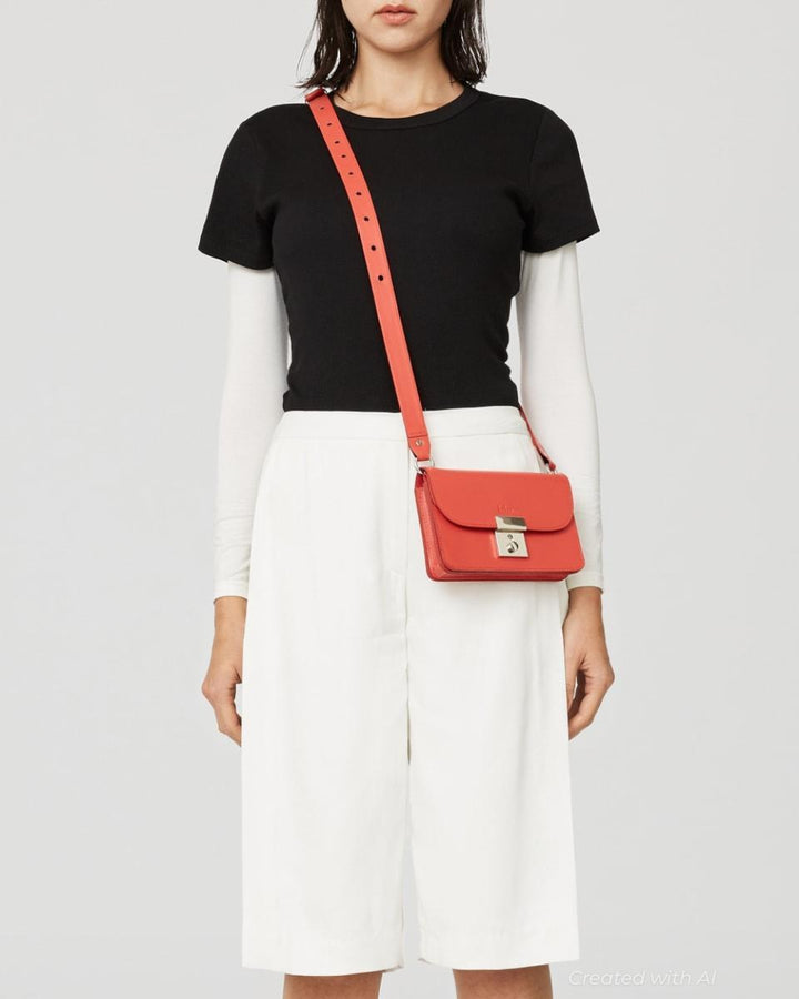 Front-flap Liesl Short - White - Shorts