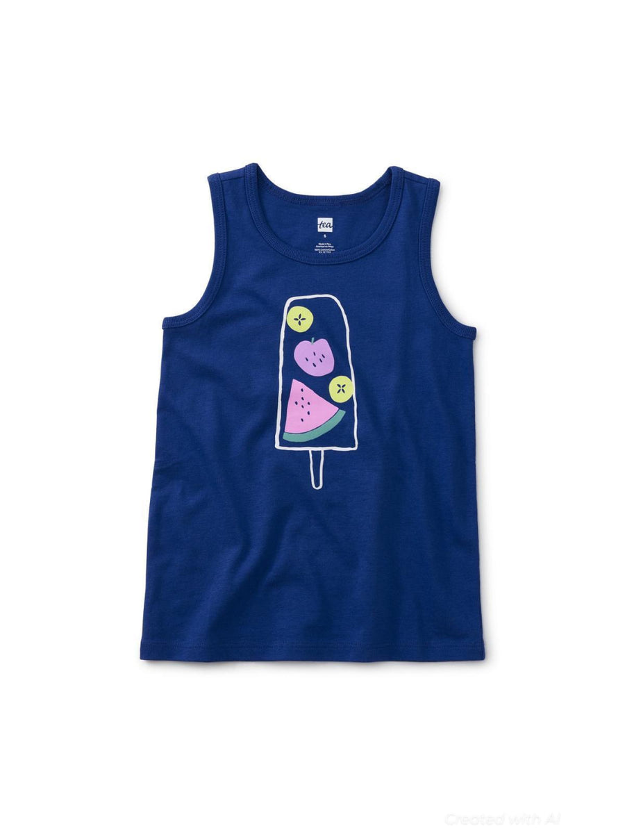 Fruit Pop Tank - Cosmic Blue - 7yr - Tank Top