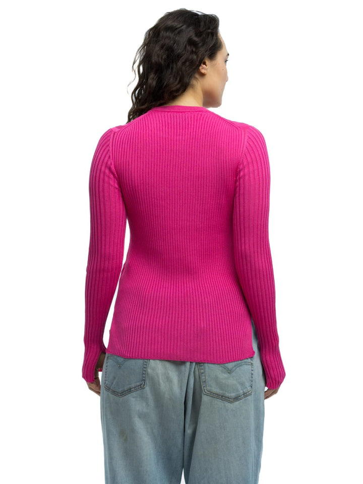 Pania Ribbed Crewneck - Pink