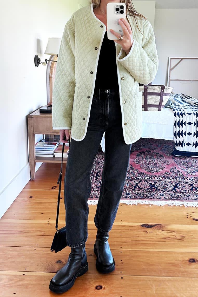 India Quilted Coat - Buttercream