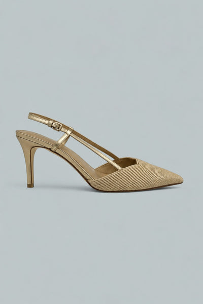Flory Slingback Pump - Light Natural