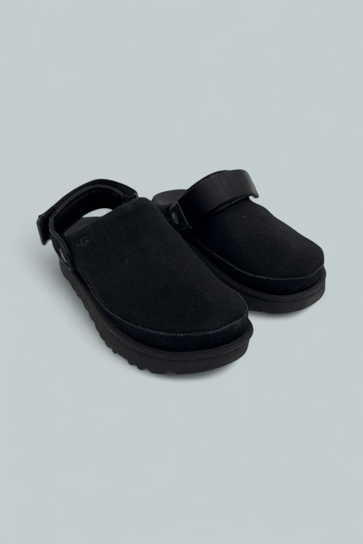 Goldenstar Clog Suede Shoes - Black