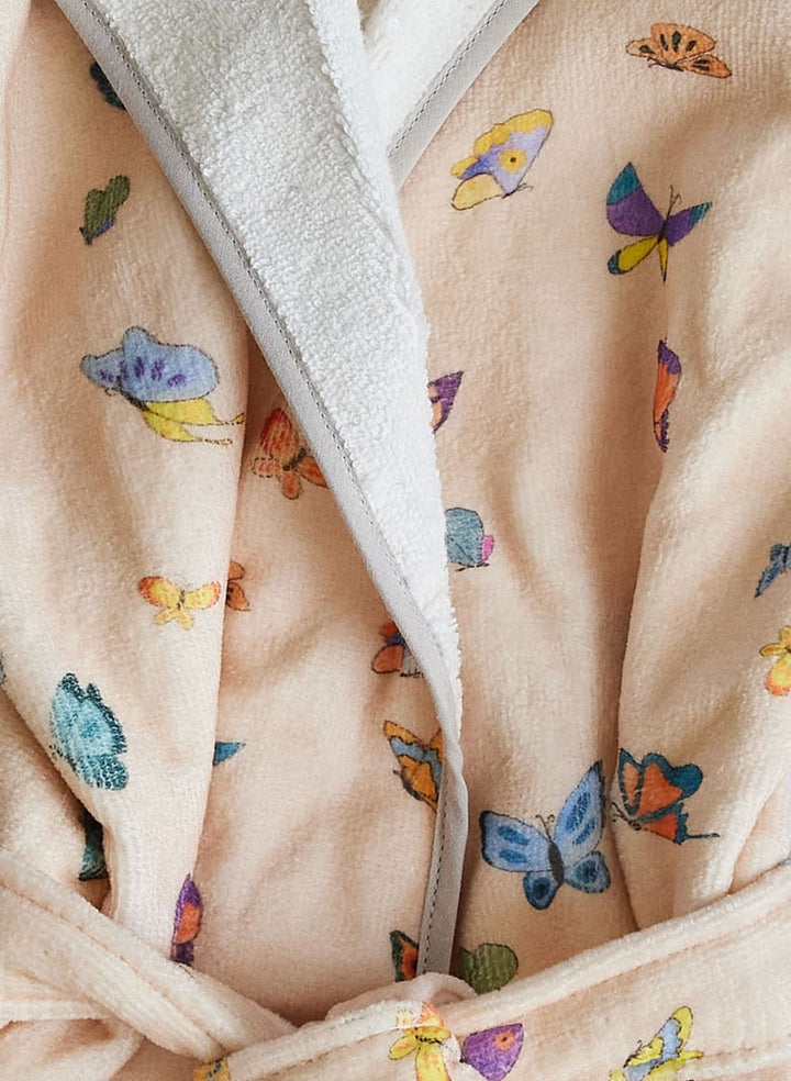 Greenwich Bathrobe - Blush Peach Madame Butterfly