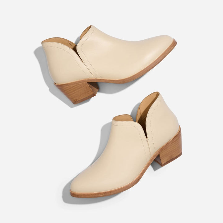 Mia Everyday Ankle Bootie - Bone - FINAL SALE
