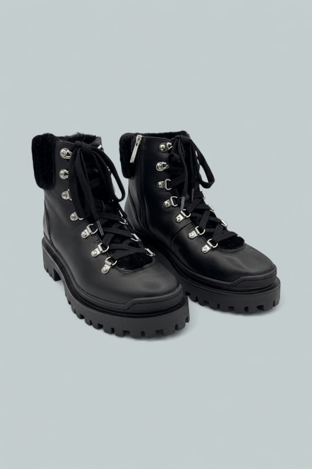 Coralie Ankle Boots - Black Nappa