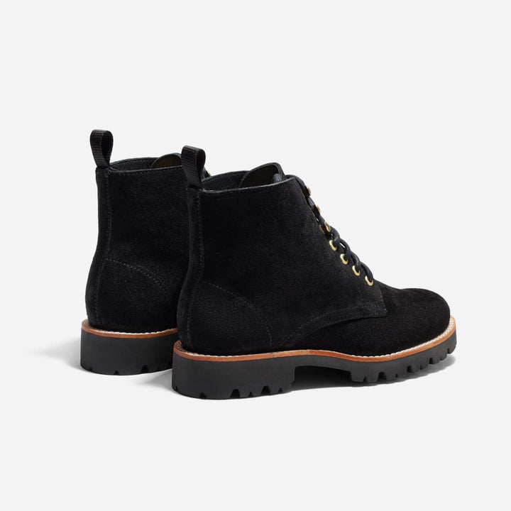 Go-To Lace Lug Boot - Black