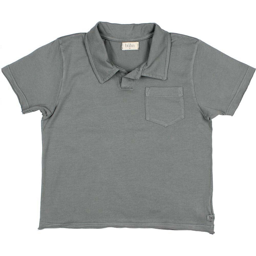 Polo Tee Shirt with Pocket - Graphite T-Shirts Buho 