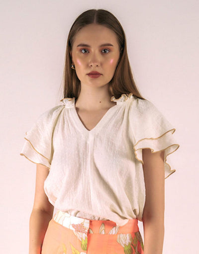 Caroline Blouse - Ecru