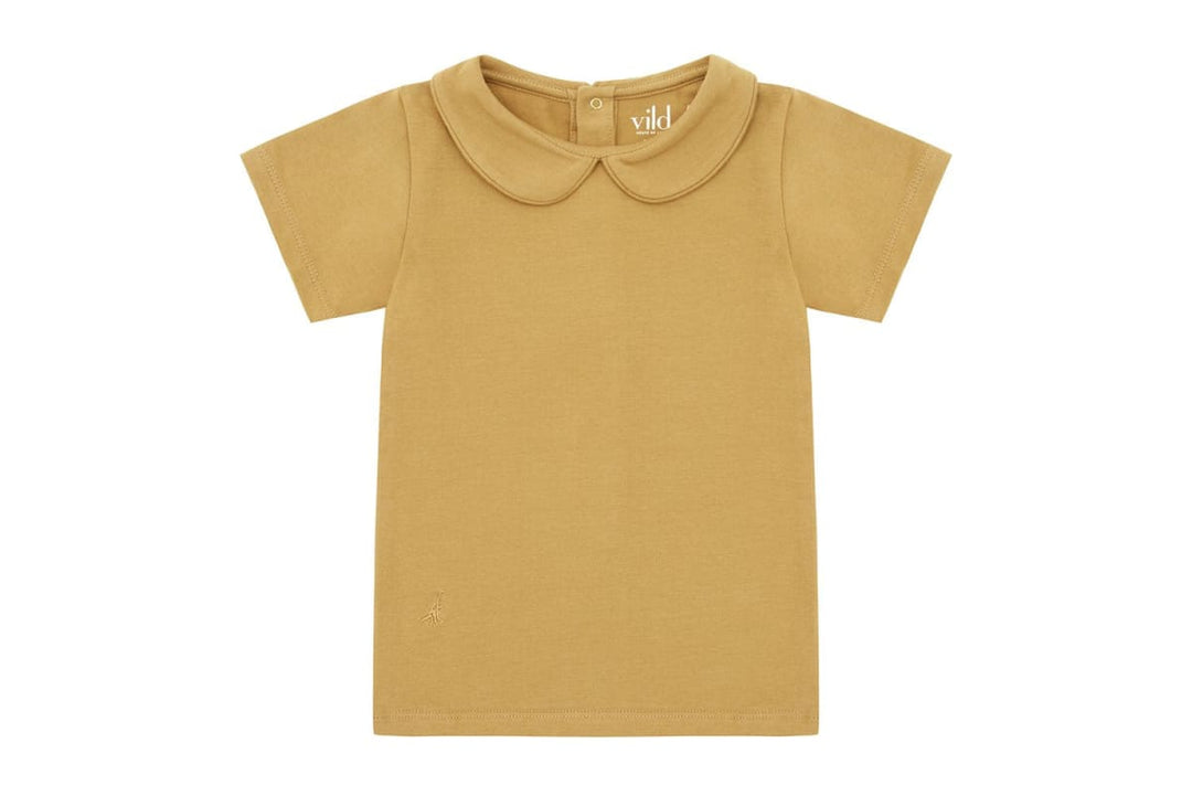 SS Organic Cotton Collared Shirt - Clever Camel