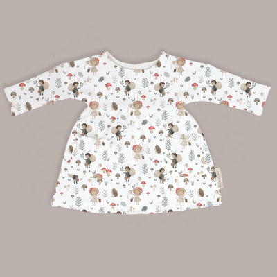 Boat Neck Easy Dress - Mushroom Hunt