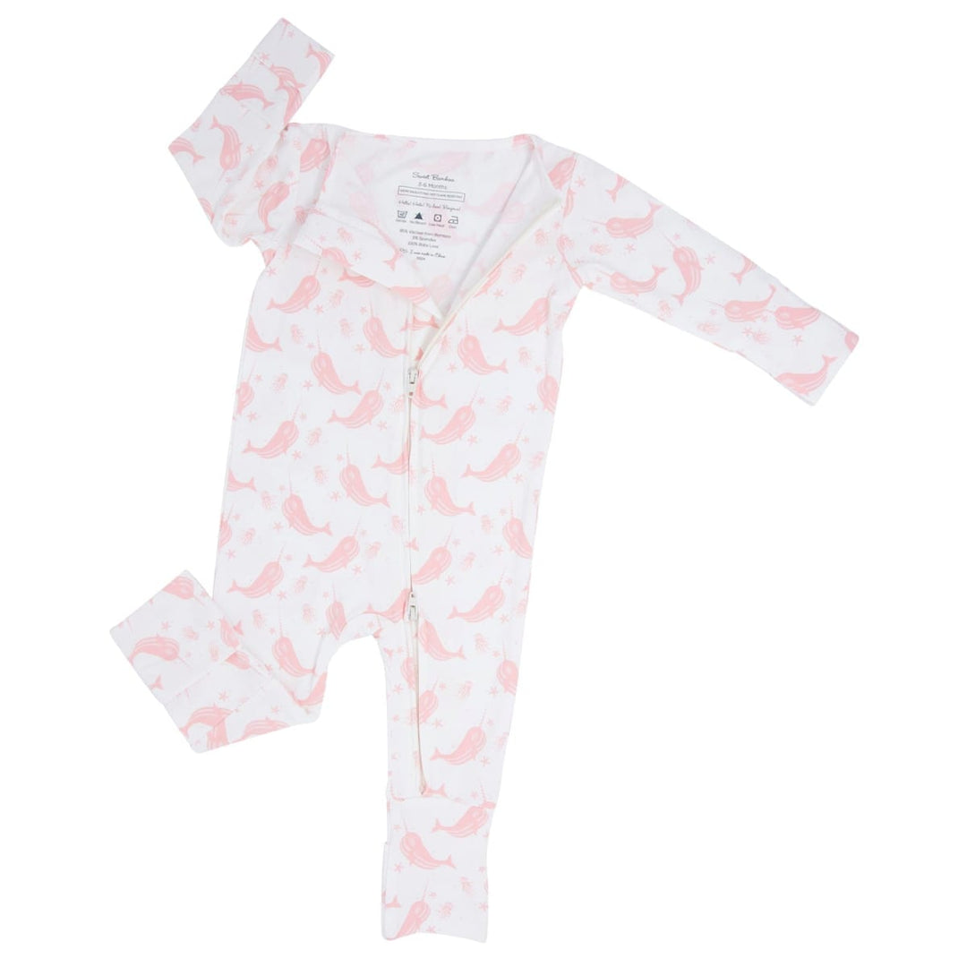 Convertible Romper - Narwhal Pink