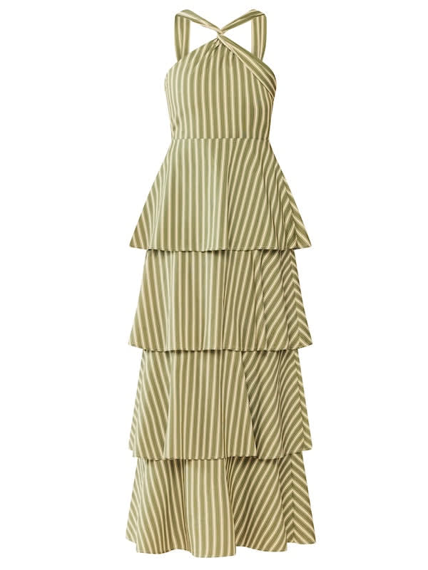 Emma Dress - Meadow Stripe