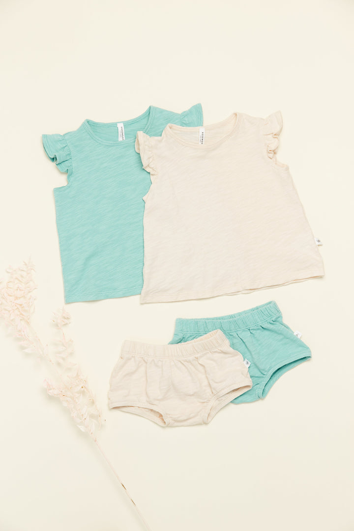 Baby Flutter Tee - Blue Sage
