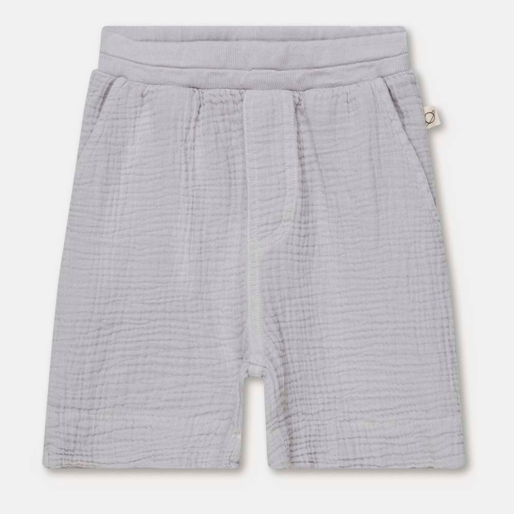 Gauze Bermuda Shorts - Soft Grey
